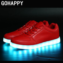 2016 women light up led luminous shoes color glowing casual fashion with new simulation sole charge for men adults neon basket