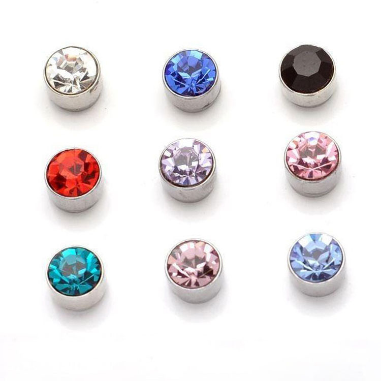 Zircon earrings suction portable flash created diamond earrings