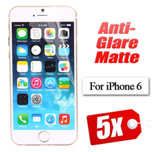 Free shipping Anti Glare Matte Screen Protector for Iphone 6 4.7 inch LCD protective film with retail package