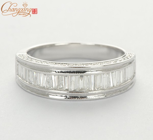 Baguette wedding rings discount