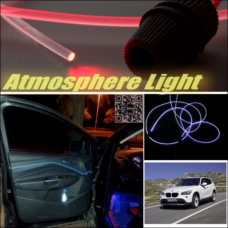 Car Atmosphere Light Fiber Optic Band For BMW X1 2009~2015 Interior Refit No Dizzling Cab Inside DIY Air light