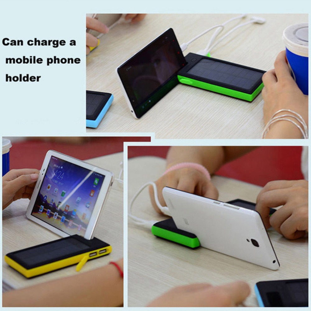 High Quality 12000mAh Dual USB Solar Power Bank LED Battery Charger For Cell Phone Pad High Quality 12000mAh Dual USB Solar Power Bank LED Battery Charger For Cell Phone Pad