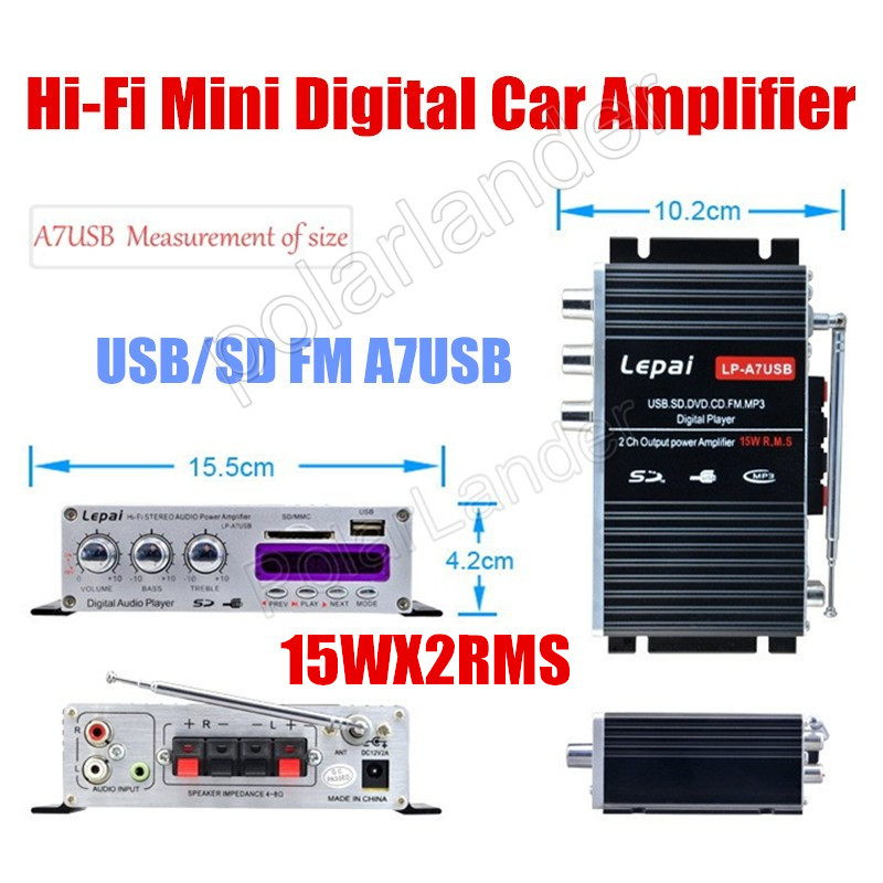 2ch    15WX2 RMS Hi - Fi      12  USB SD fm-mp3-  
