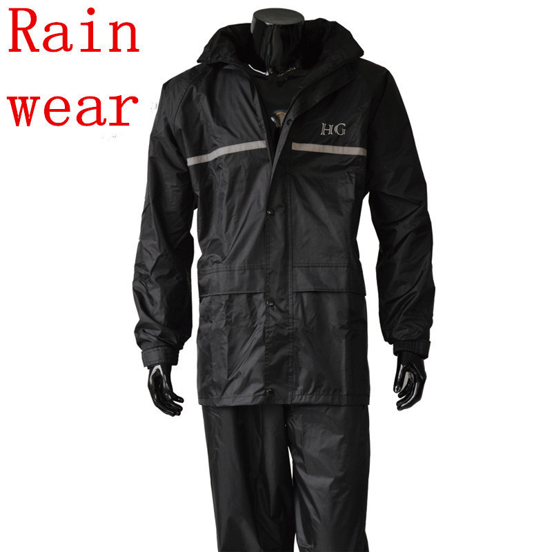 Raincoats-rain-pants-suit-motorcycle-motorcycle-jacket-fashion-Large-Size-plastic-men-women-fishing-split-double