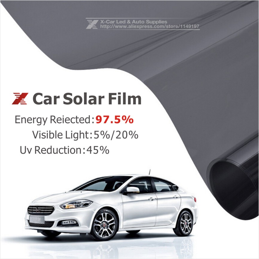 50x300cm Car Side Window Black Tint Film Glass VLT 5%/20% Auto House Solar UV Protection Summer Prevent Ultraviolet Car Styling 50x300cm Car Side Window Black Tint Film Glass VLT 5%/20% Auto House Solar UV Protection Summer Prevent Ultraviolet Car Styling