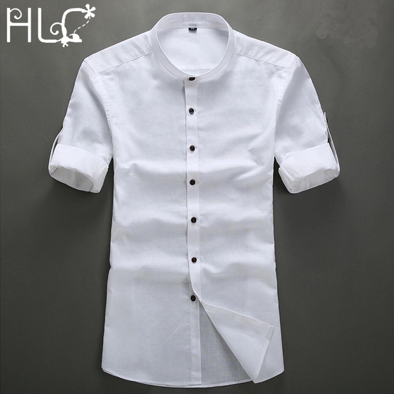 chinese collar cotton shirts