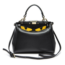 Genuine Leather Handbags crossbody bag Peekaboo bags women Famous Designers Brands lady Tote Monster Eyes Shoulder Bags strap