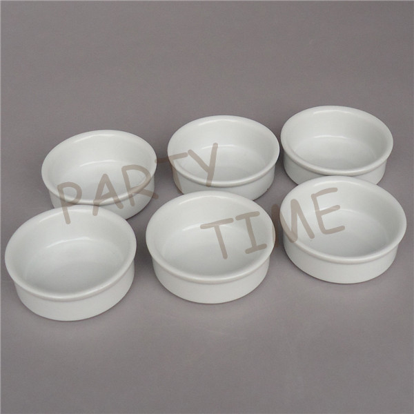 Ceramic dip dish, round relish dish, appetizer serving dish