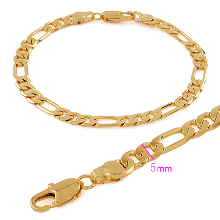  200 5mm Lead and Nickel Free Fashion Bracelet Men Jewelry without stone