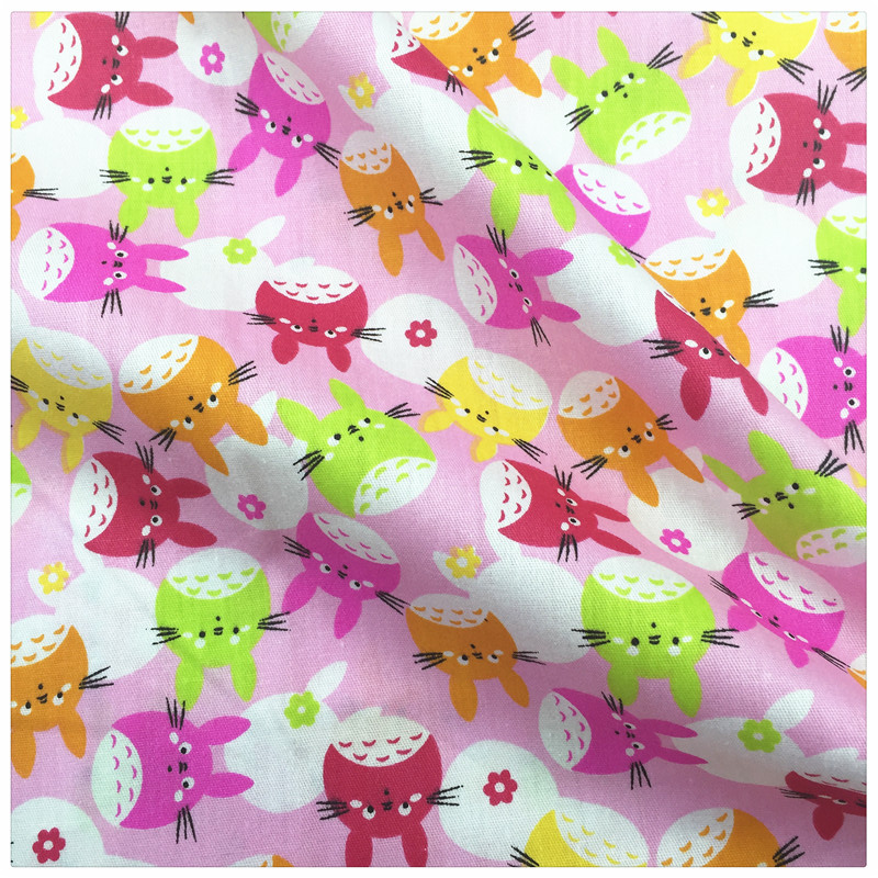 1269419,Cute Cartoon Totoro Printed Cotton Fabric DIY Tissue Patchwork Telas Sewing Baby Toy Bedding Quilting Tecido The Cloth