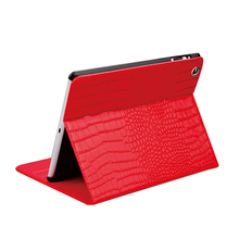 New Design Crocodile Leather Case For iPad 2 3 4 Coque Magnetic Fundas Stand Smart Cover