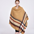140 140cm Brand Cashmere Scarf Plaid Designer Acrylic Blanket wrap Warm Winter Scarf Shawl For women