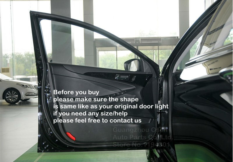 Special LED car door projector logo laser shadow welcome Warning light for Hyundai Sonata 8 10