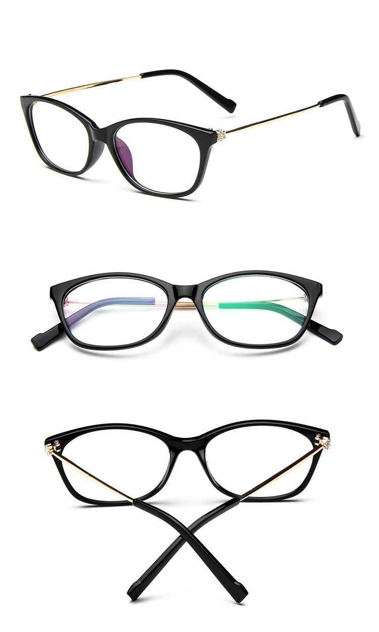 Vintage Grade Diamond Eyeglasses Eyewear Frames Women Eye Glasses Frames For Women Lady degree Optical eyeglass spectacle frame (11)