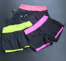 women s running short fast drying yo ga exercise fitness leggings female anti emptied under layer