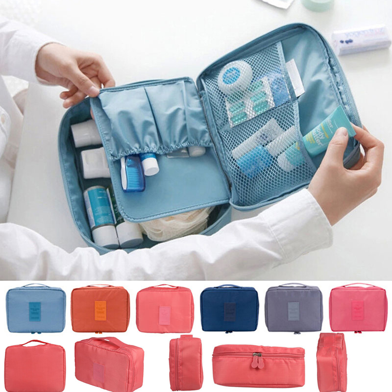 Casual Nylon Zipper New Women font b Makeup b font bag font b Cosmetic b font