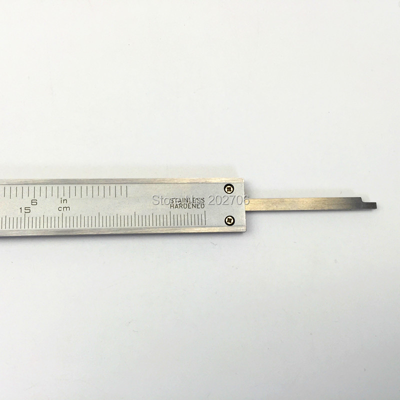 Description Picture 6 of itemHigh quality stainless steel Vernier Caliper  6" 0-150mm mono block slider caliper Micrometer gauge Measure Tools