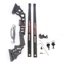 Straight Bow Hunting fishing Long Bow Recurve Bow Fiberglass Limb Foldable Aluminum Handle