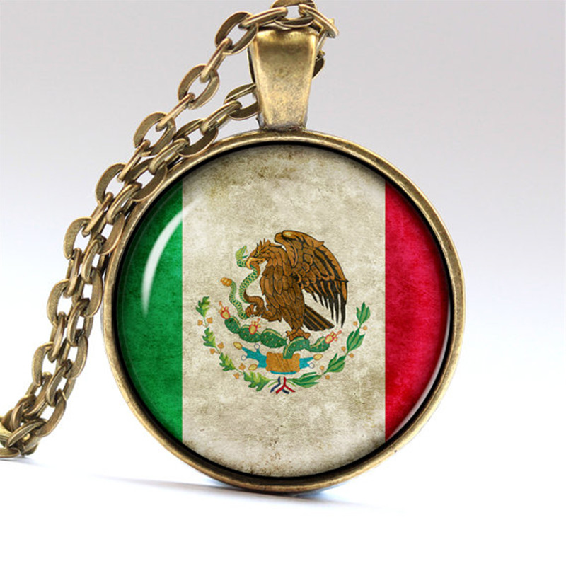 jewellry diy retro handmade kalung foto mexico bendera kubah kaca liontin silver kalung jewellry diy retro handmade kalung foto mexico bendera kubah kaca liontin silver kalung