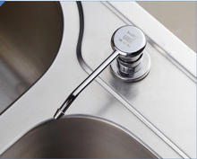 fashion New 300 ml brass and plastic material kitchen sink liquid sink Soap Dispensers kitchen sink accessories