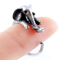 Hot Sale Elephant Animal Wrap Rings for Women and Girls Unique Rings Fine Jewelry Free Shipping