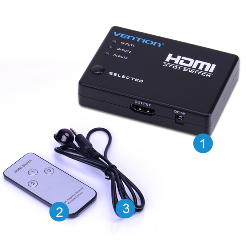 hdmi splitter 1 in 2 out 1080p monitor