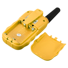 T 388 1 Pair Dual Yellow Portable Mini LCD Adjustable 5KM Multi Channels 2 Way UHF