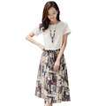 2016 new Korean cotton blouse long section of female long sleeved linen dress piece fitted dress