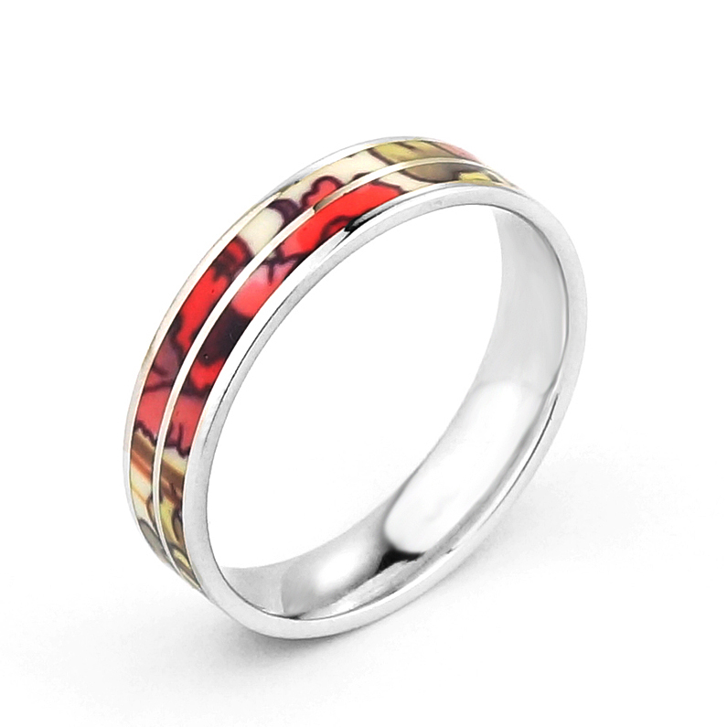 -Silver-Rings-For-Women-5mm-Colorful-Flower-Enamel-Wedding-Rings ...