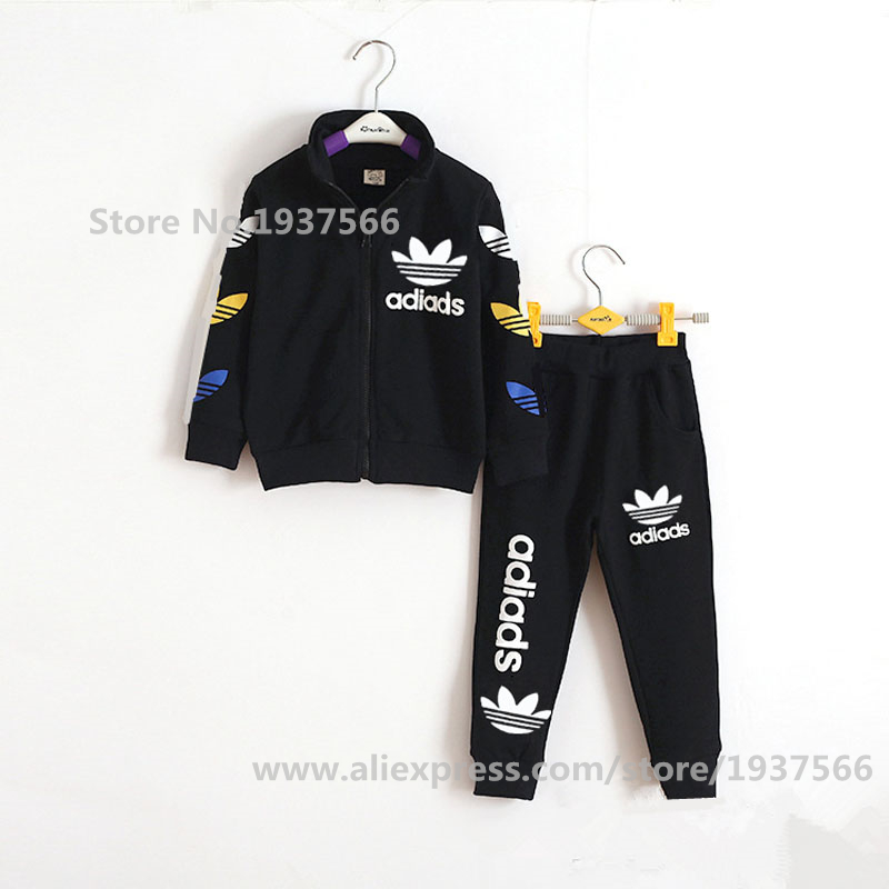 3 10y Kids Baby Boys Autumn Winter Sports Suit 2 Pieces Set Tracksuits Kids Clothing Sets