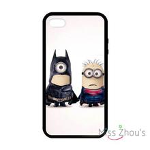 For iphone 4/4s 5/5s 5c SE 6/6s plus ipod touch 4/5/6 back skins mobile cellphone cases cover Minion Superman Batman