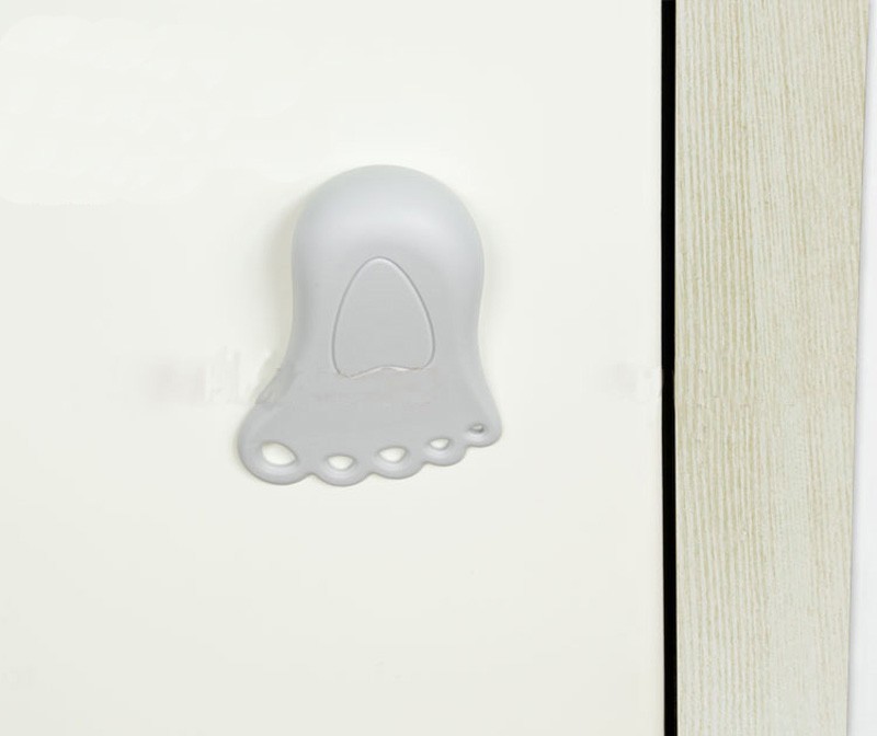 New Style Home Decor Child Baby kid Practical Foot Shape Finger Safety Door Stopper Protector Baby safety Door Jammer protection (9)