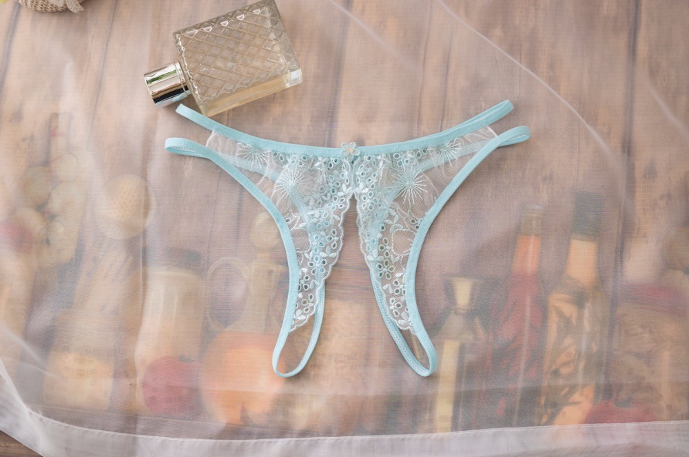 Women Sexy Hot Panties Crotchless Transparent Panties Open Thong