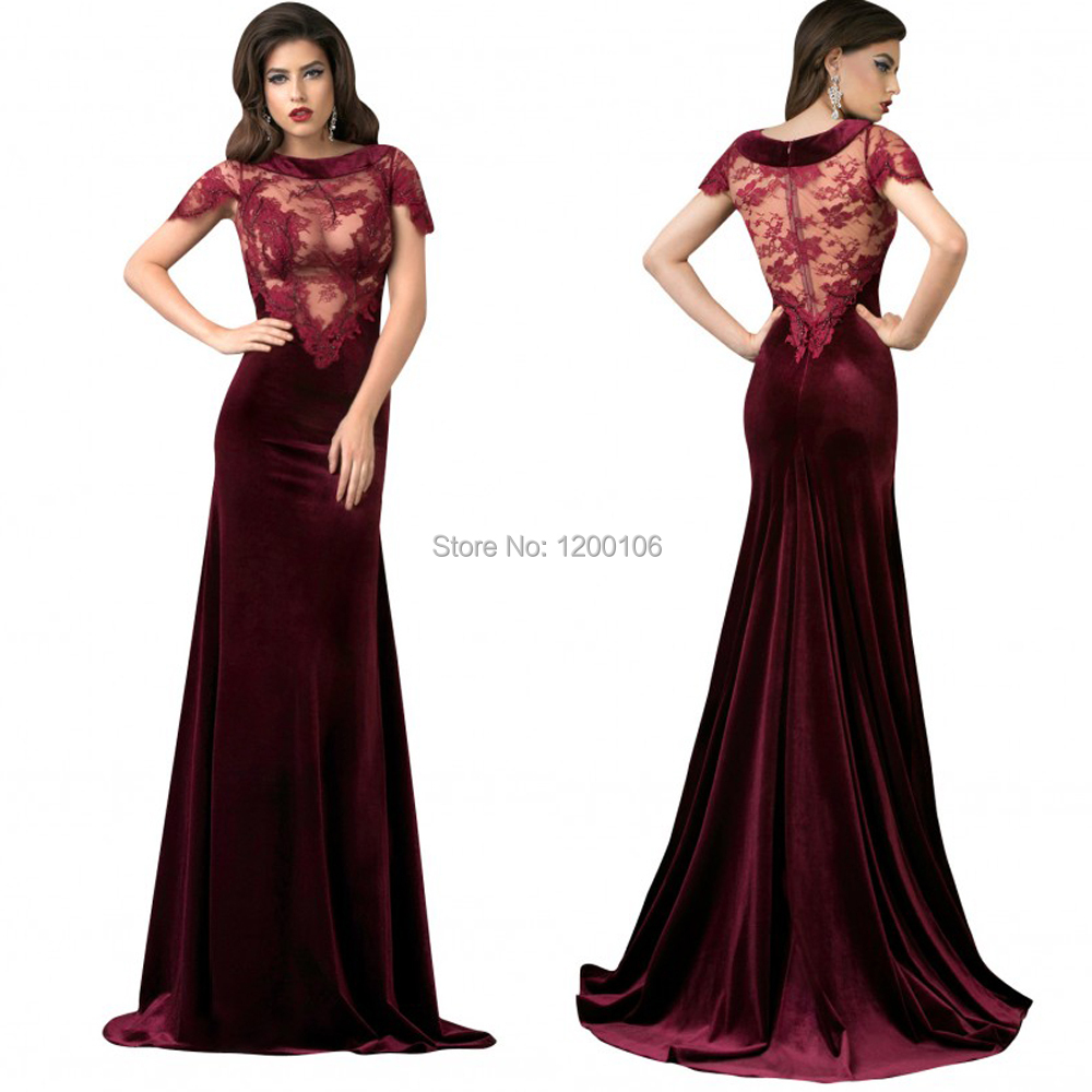 Online Get Cheap Velvet Burgundy Dress Short -Aliexpress.com ...