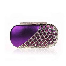 2015 Upscale Rhinestone Clutch Exquisite Diamond Evening Bag Wedding Party Banquet Shoulder bag handbag black golden pink XA46L