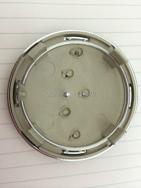 4PCS LOT high quality 68mm GREY Wheel Center Caps EmblemS badges for A U D I