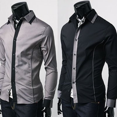 Black dress shirts for men