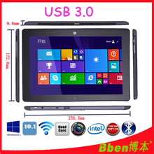 Free shipping !10.1 inch windows Tablet pc 10 points multi-touch capactive screen Intel Baytrail-T SOC 3735D Quad core 3G tablet