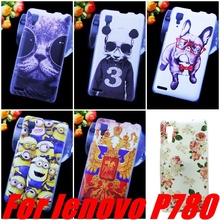 Top Lenovo P780 Case Cover, Hot Selling Colored Drawing Cell Phone cases  For Lenovo P780+ Screen Protector