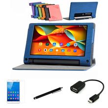 4in1 protective Leather Case +OTG+ Screen Protector+touch pen For Lenovo YOGA YOGA3 yt3 850F/M/L 8” Tablet PC dormancy