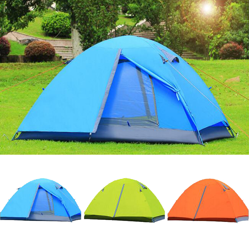 Ultralight Camping Tent Waterproof 1-2 Person Outdoor Aluminum Double Layer Fishing Beach Hiking Roof Camping Ultralight Tent