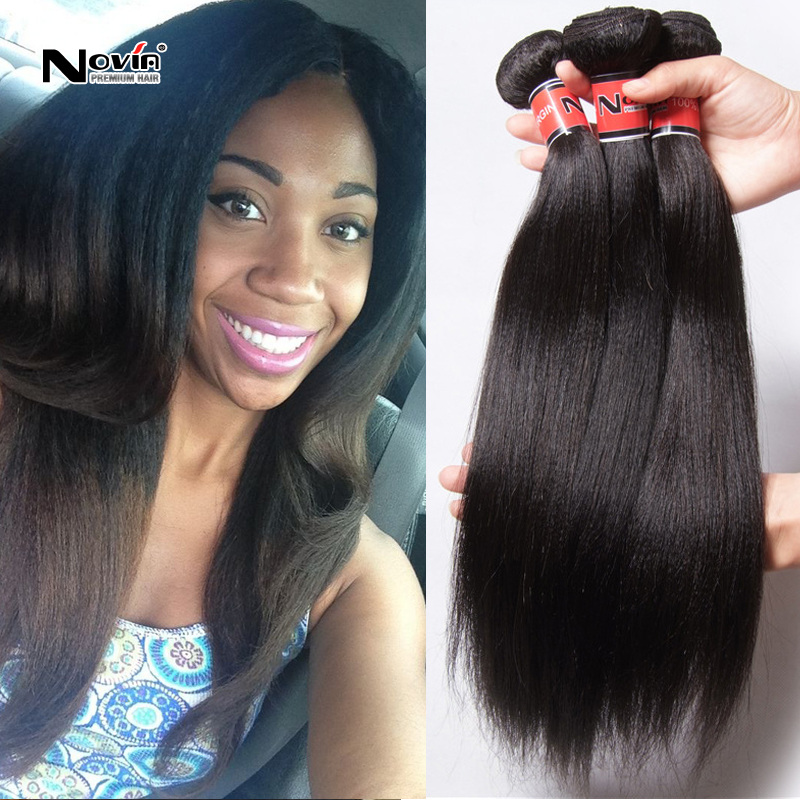 6A Best Virgin Light Yaki Hair 4Pcs Mongolian yaki hair 1 1b 2 4 8