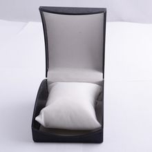 New 2015 Wholesale High grade Plastic Watch Box Black Fashion Watch Box With Pillow Packing Box