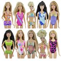 5 Sets Handmade Swimwear Beach Bikini Bathing Swimsuits Outfits for Barbie Dolls Random Shipping Swimwear for