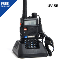 Free DHL 5pcs/1lot New BAOFENG UV 5R VHF136-174MHz& UHF 400-520MHz Dual Band Radio Free Earpiece