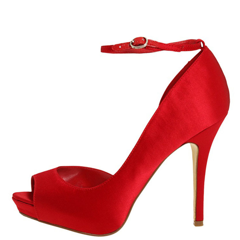 wine colored open toe heels