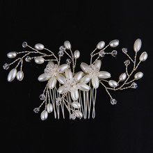 2016 Wedding Hair Accessories Crystal Hair Combs Pearl Jewelry New Head Jewelry Tiaras Hair Clips For Women Best Combs For Hair
