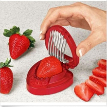 1PCS HOT Strawberry Slicer Desserts Stainless Steel Blade Simply kitchen Slice Cut Knife Kitchen accessories cooking tools
