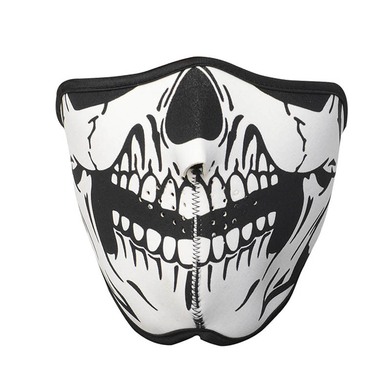 Multifunction Cosplay Bike Skeleton Mask Costume Halloween CS Mask Cycling Motorcycle Paintball Half Face Mask Winter Face Mask (5)