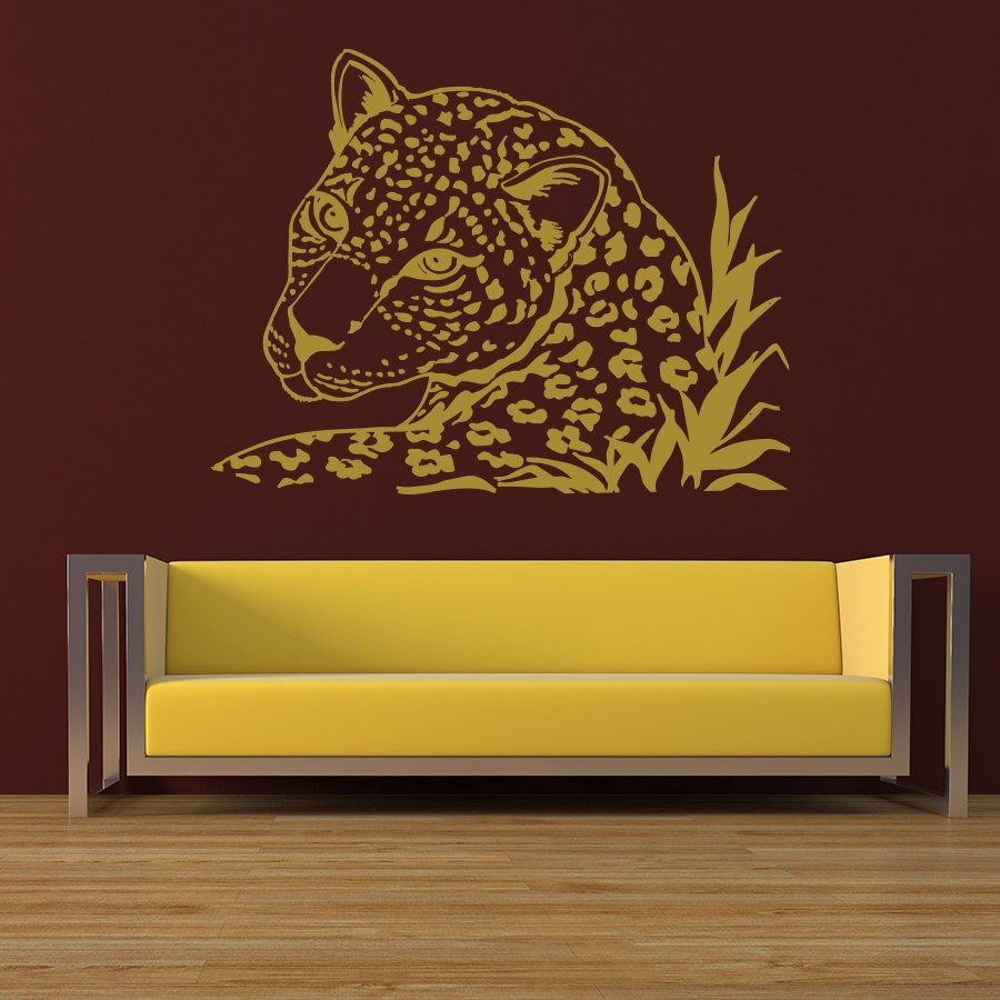 Leopard Wild Animal Wall Art Sticker Large Vinyl Transfer Graphic Decal Home CA8 
